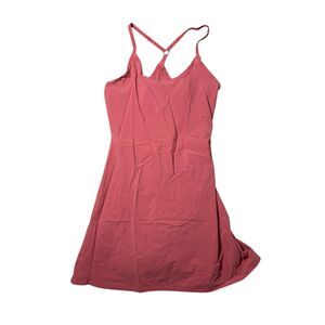 Outdoor Voices Exercise Dress Small Desert Rose Built in Shorts Pocket Racerback